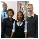 Kenny with the WUSC Botswana team