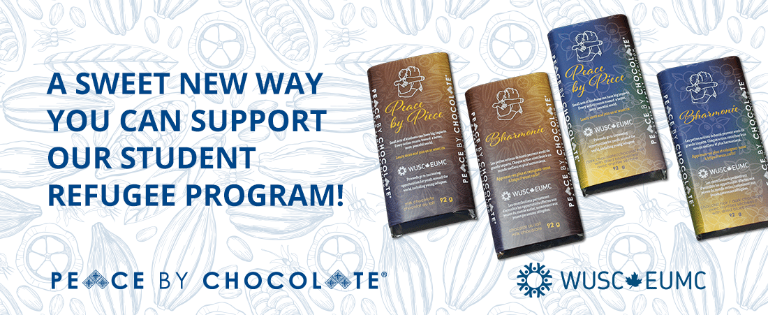  Peace by Piece: WUSC partners with Peace by Chocolate to help create more opportunities for refugees in Canada
