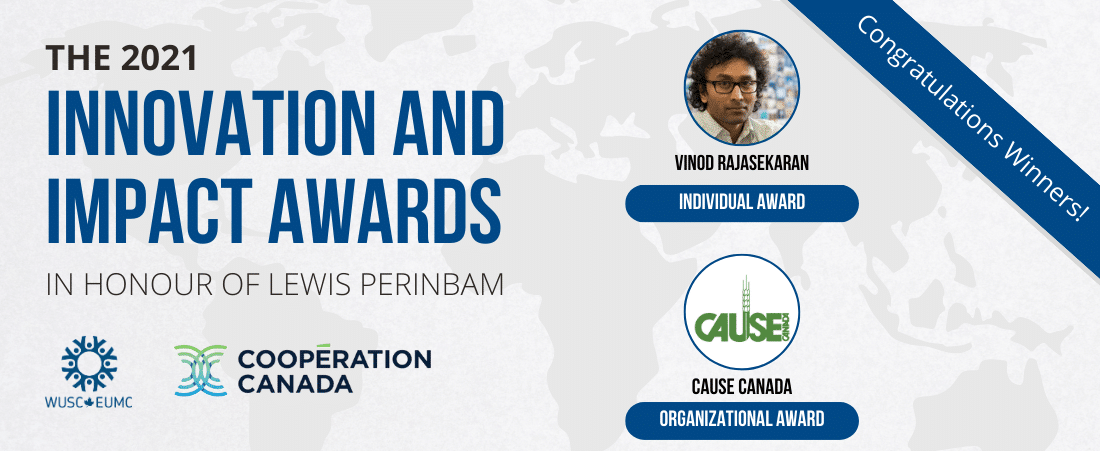 Congratulations, Vinod Rajasekaran, the 2021 Winner of the Lewis Perinbam Award