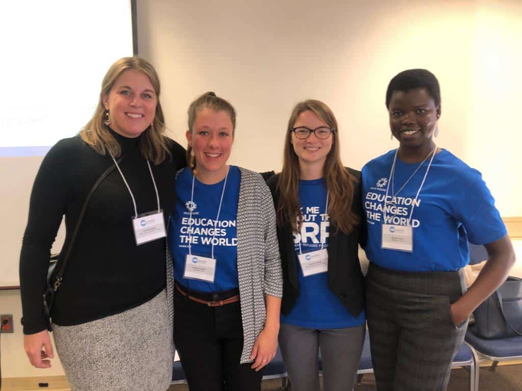 Students supporting education pathways for refugee students