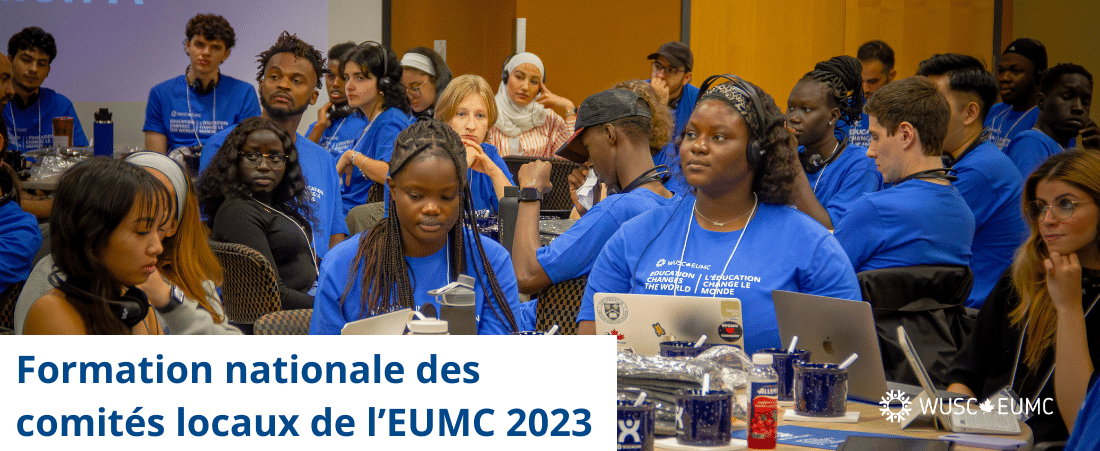 Des jeunes participent à la Formation nationale des comités locaux de l'EUMC à Ottawa.