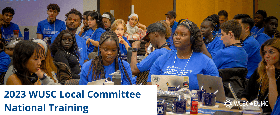 Young people attend the WUSC Local Committee National Training in Ottawa.