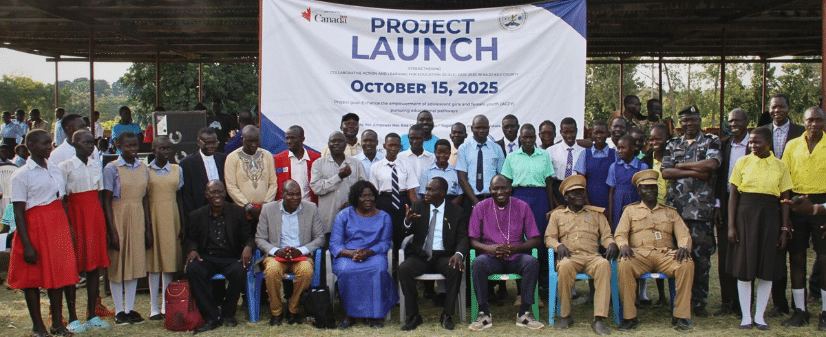 Ministry of Education officials, community members, teachers, and learners at the official launch of the SCALE project in Kajo Keji, South Sudan - Photo Credit: Brown Emmanuel